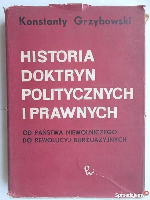 HISTORIA DOKTRYN POLITYCZNYCH I PRAWNYCH Rok wydania 1968 Łódź sprzedam