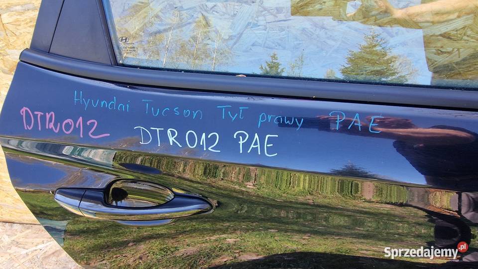 HYUNDAI TUCSON DRZWI TYŁ TYLNE PRAWE PRAWY KOD Drzwi Słowikowo
