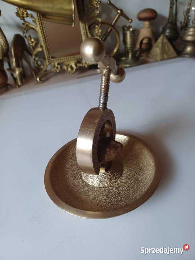 Mosiężny dziadek do orzechów śruba Pozostałe Poznań
