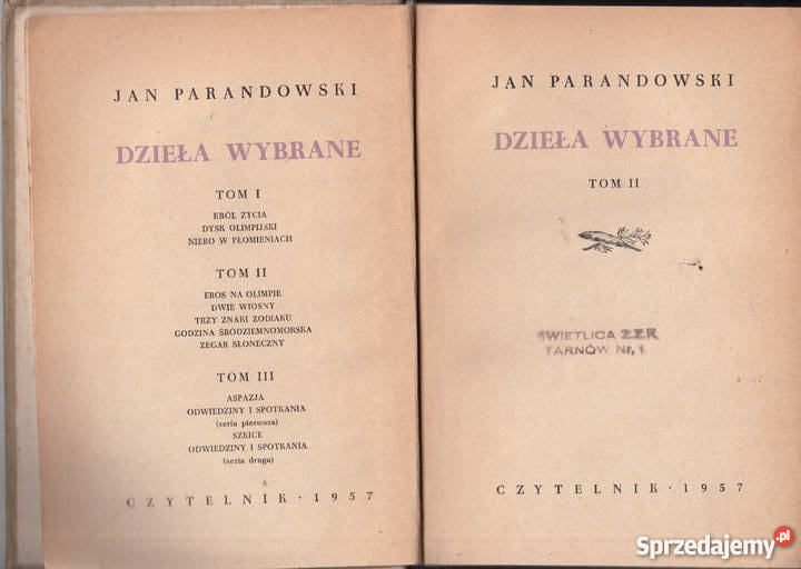 02077 DZIEŁA WYBRANE 3 TOMY JAN PARANDOWSKI małopolskie Czyrna