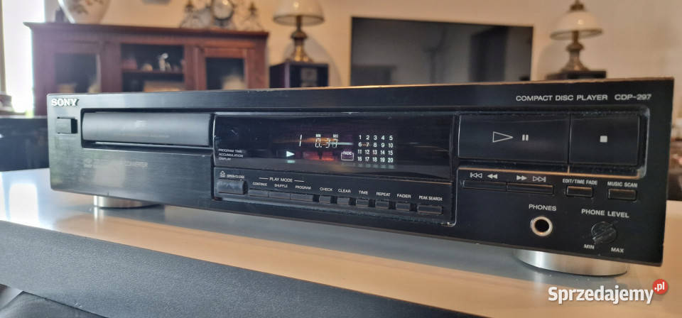Cd player SONY 297 CDP297 odtwarzacz kompaktowy Odtwarzacze CD i MD