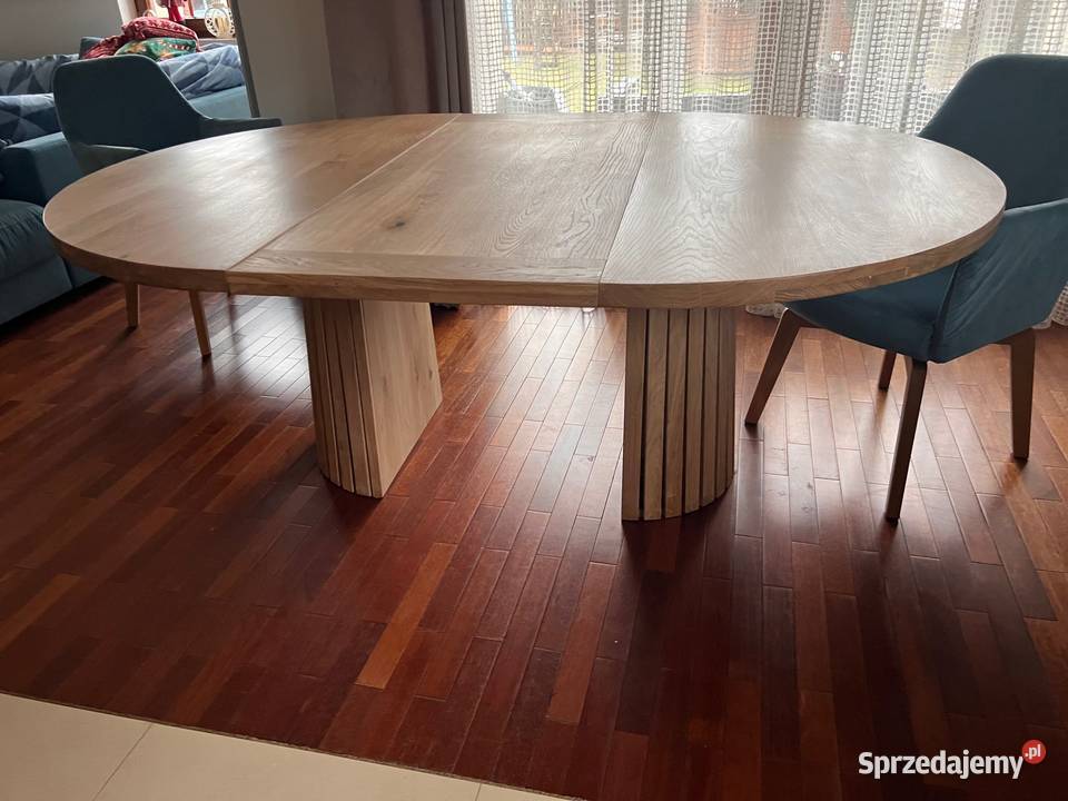 Stół okrągły dębowy rozkładany dzień tvn Kętrzyn