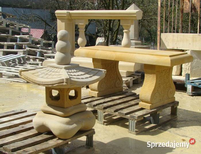 ŁAWKI Z PIASKOWCA naturalny kamień Kamienna Góra sprzedam