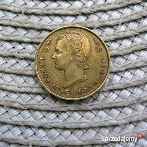 Francuska Afryka Zachodnia 5 Frank 1956r Kalisz
