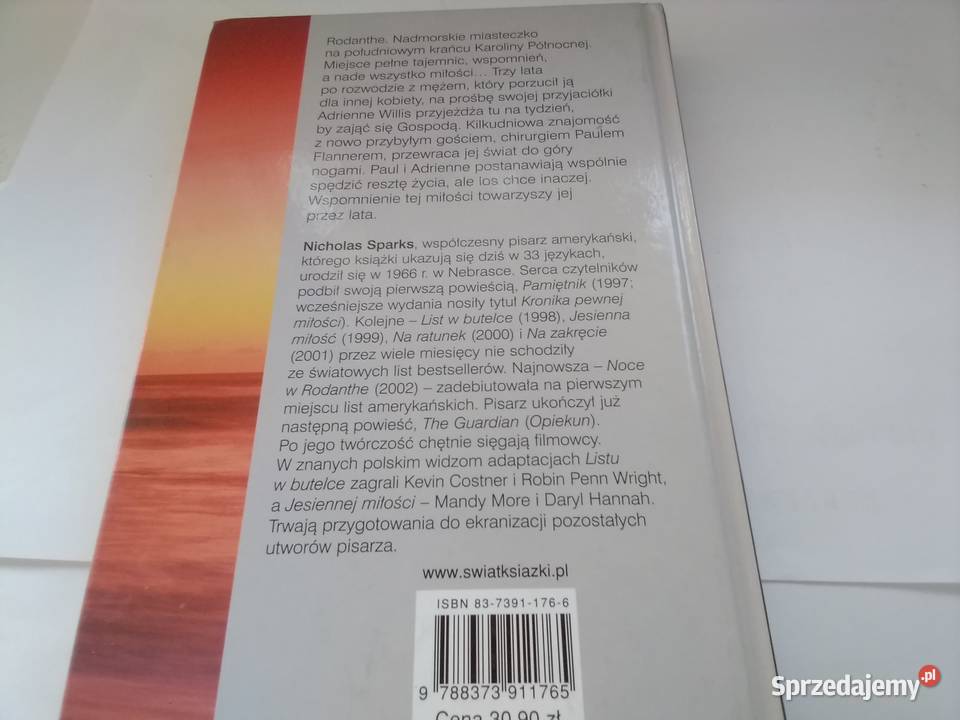 Nicholas Sparks Noce w Rodanthe