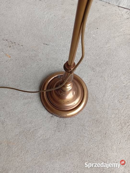 mosiężna retro lampa podłogowa 255 kujawsko-pomorskie Byczyna