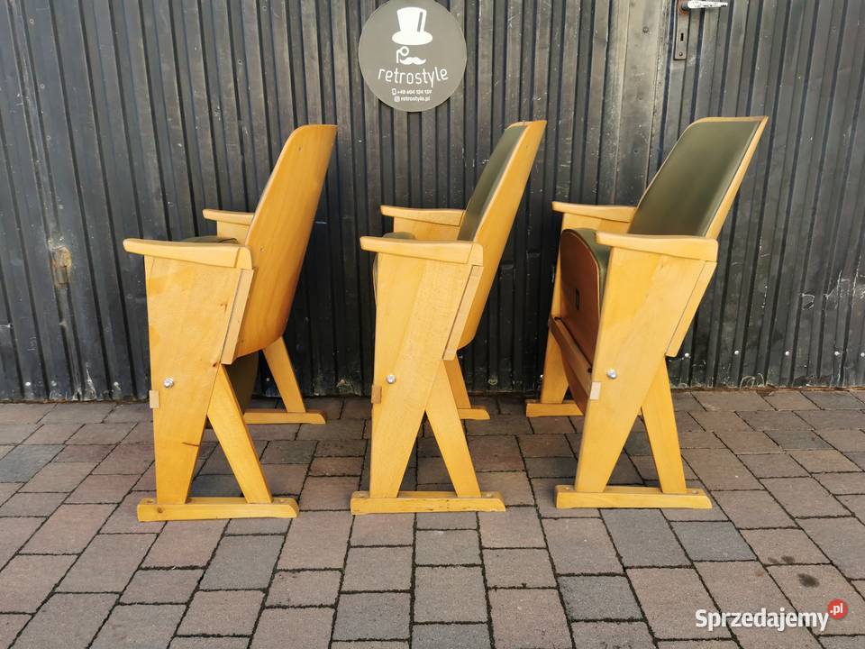 Fotel kinowy lata 60 Czechosłowacja PRL Vintage Pogórze