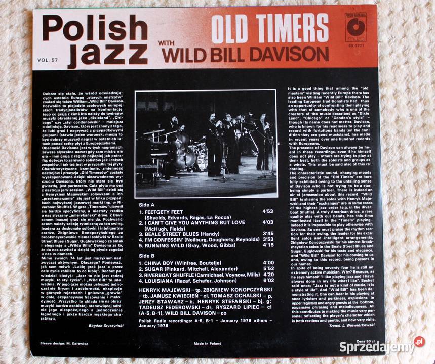 Old Timers With Wild Bill Davison Szczecin