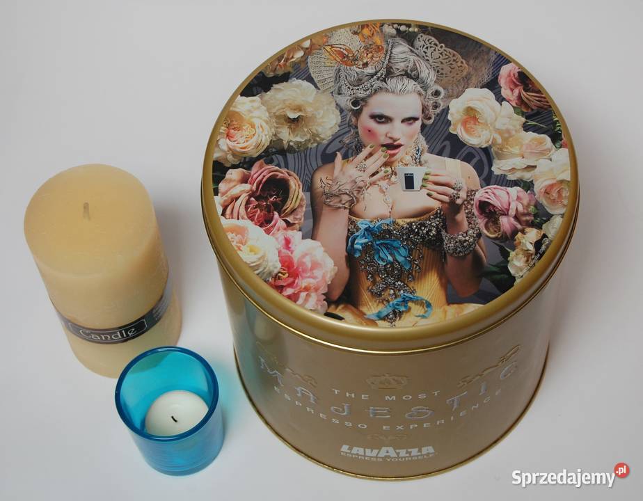 Duża puszka Lavazza Majestic limitowana vintage wielokolorowy Lublin