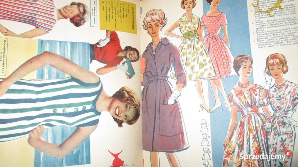 Świat Mody lato 1960r magazyn moda czasopisma łódzkie sprzedam