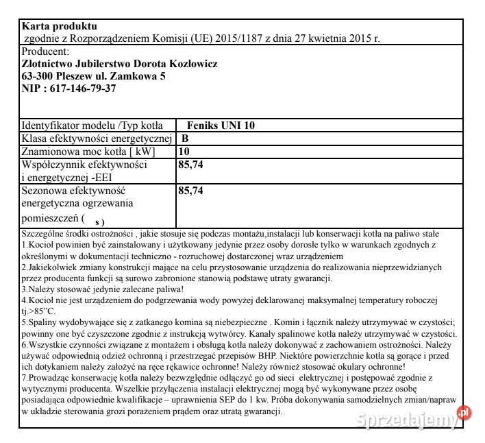 KOCIOŁ Węgiel 10 kW Klasa 5 Piece KOTŁY Drewno Poznań
