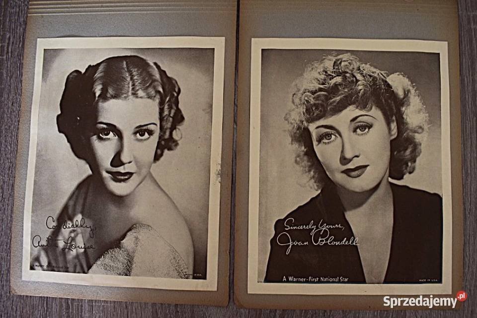 Przedwojenne zdjęcia gwiazdy Hollywood trzy Antykwariat Chełmno