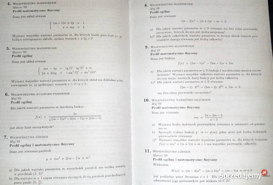 Matematyka Zbiór zadań i zagad maturalnych W Chełm
