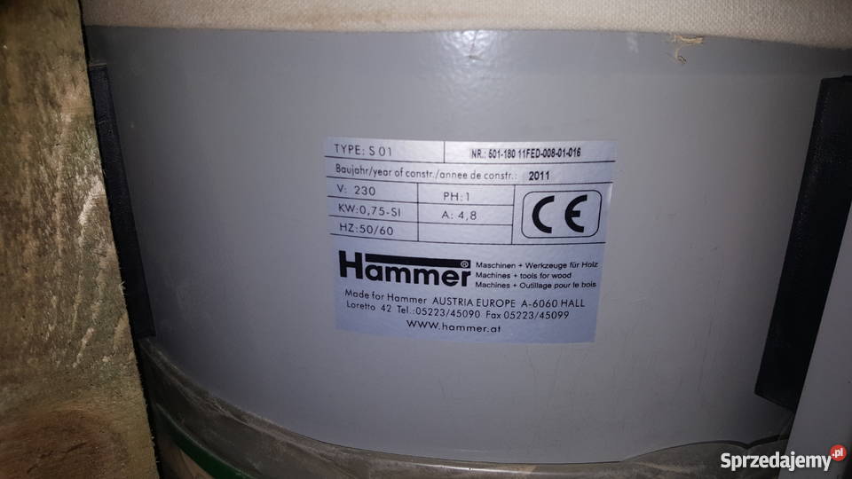 Mała Pilarka Formatowa Odciąg i piłynie 380V