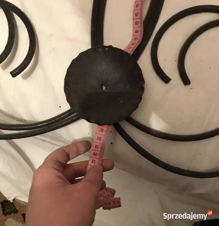 Stary kuty żyrandol rękodzieło metaloplastyka