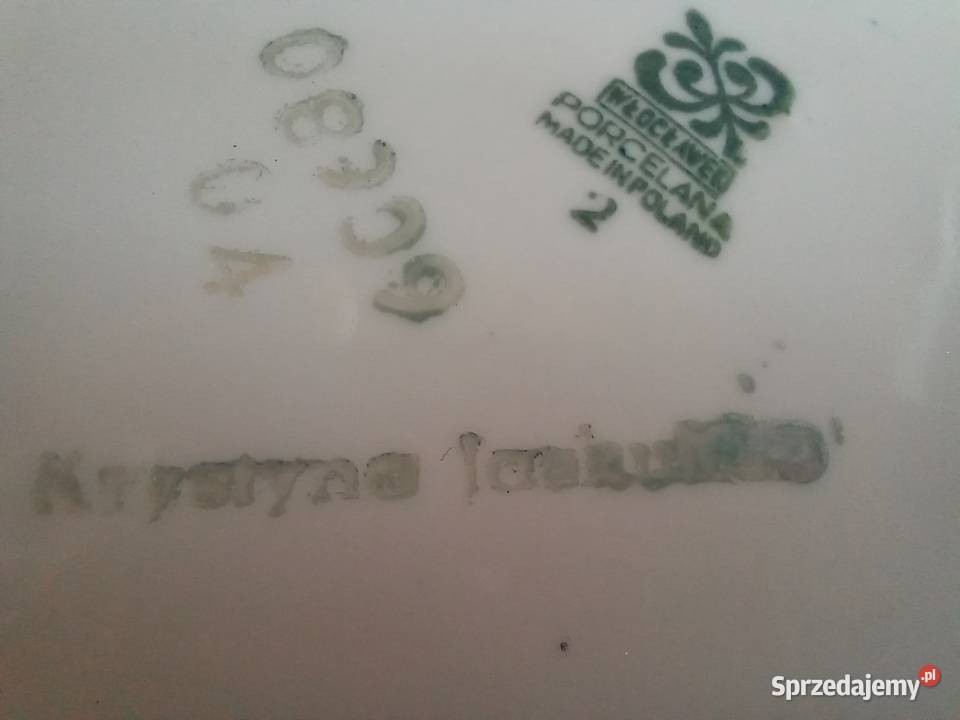 porcelanowy piękny talerzyk włocławek sprzedam