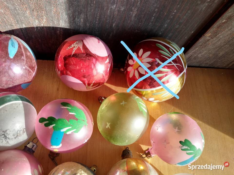 Stare bombki choinkowe duży zestaw 31 sztuk Dąbrowa Górnicza