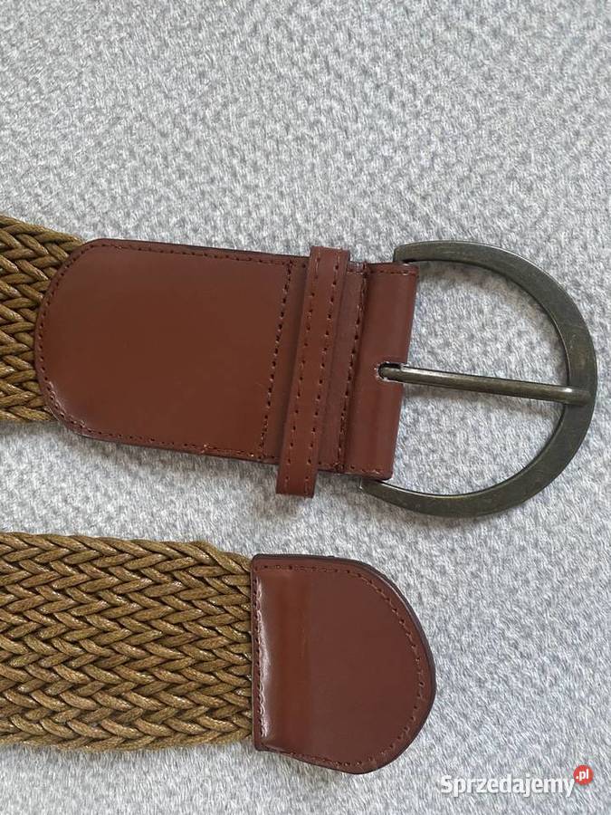 Pasek pleciony z dużą klamrą Warszawa