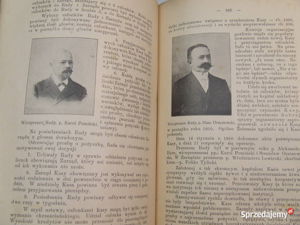 Przedwojenny informator 1910 taryfy ceny biletów Antykwariat Czeladź