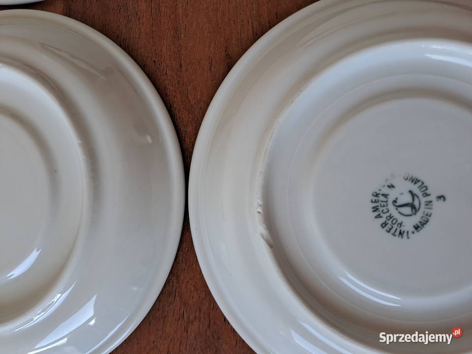 4x PRL talerzyk Lubiana inter american porcelain Warszawa sprzedam
