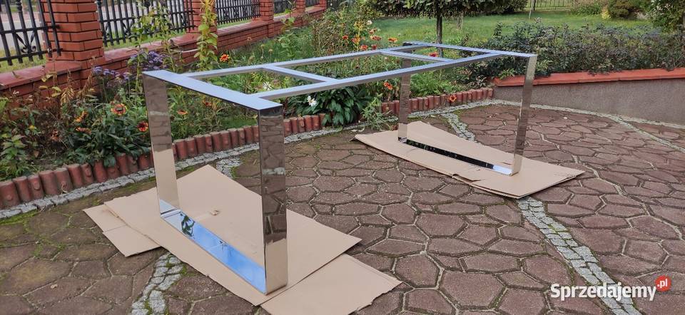 Stelaż stołu stal nierdzewna polerowana 72cm Żuromin sprzedam