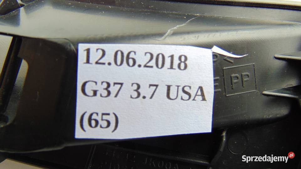 KRATKA WENTYLACYJNA POD SZYBĘ LP INFINITI G37 osobowe Nowy Tomyśl