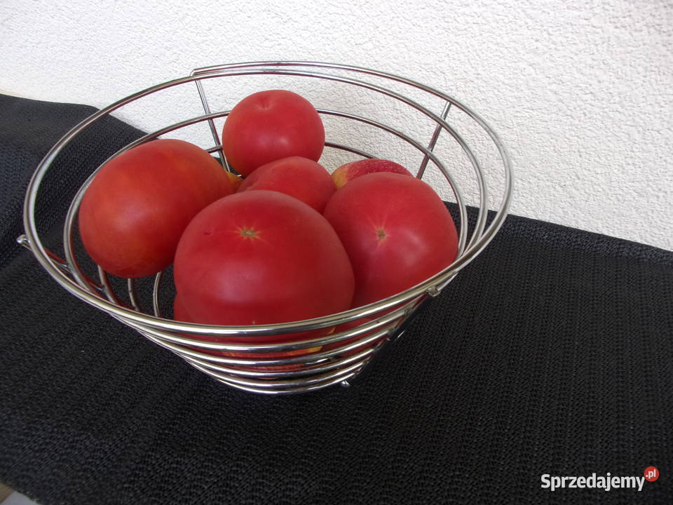 Piękny chromowany duży Kosz na owoce firmy DUKA Akcesoria kuchenne Warszawa