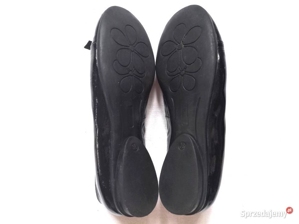 Baleriny czarne Lakierki damskie r 38 Eksbut Białystok sprzedam