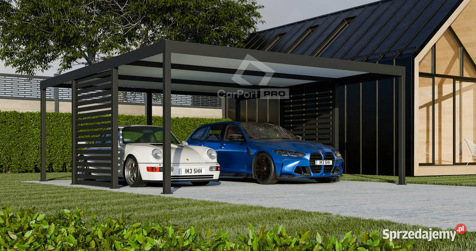CarPort PREMIUM wiata samochodowa 6x5 antracyt Nowy Sącz