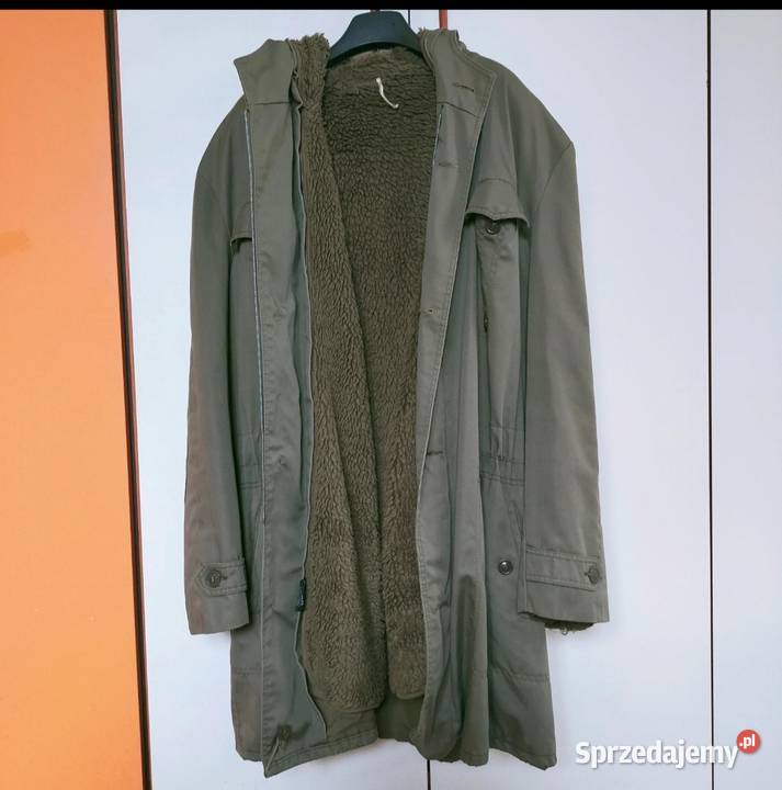 Parka wojskowy militarna z kapturem z podszewką Rozmiar XXL Krosno