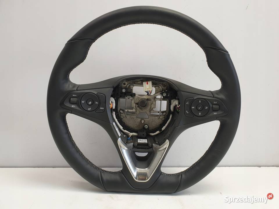 Opel Corsa F SKÓRZANA KIEROWNICA Multifunkcyjna Rudka