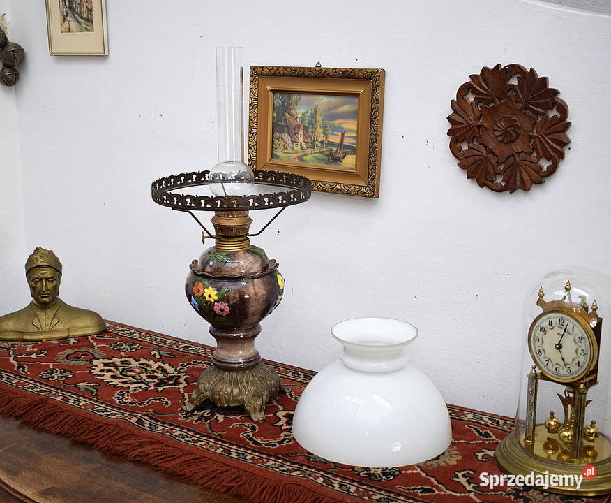 Lampa naftowa na biurko komodę wysyłam Meble Świdnica