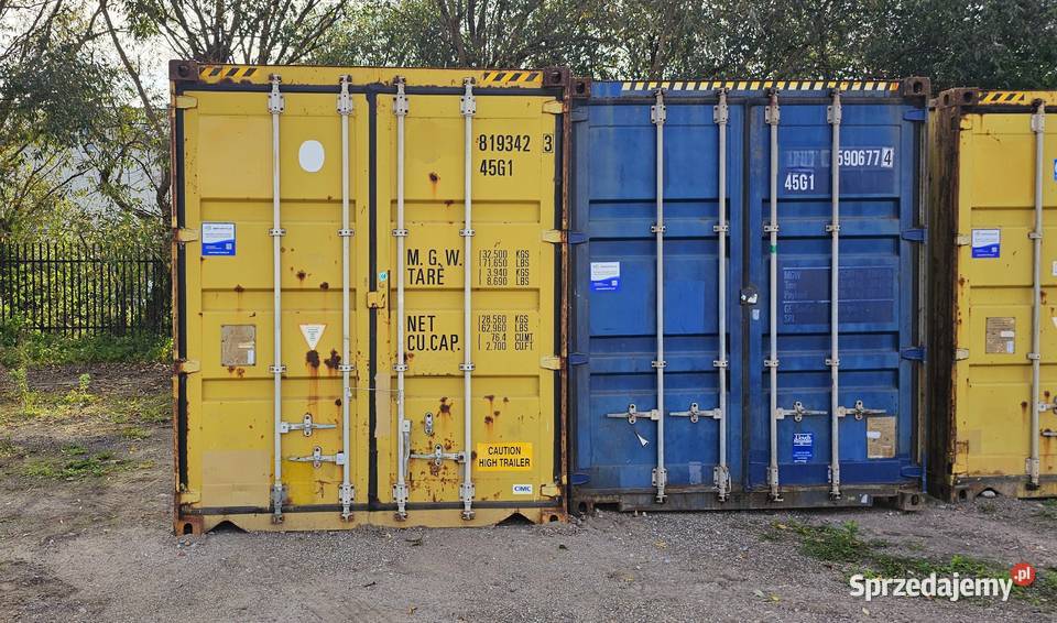 KONTENER MORSKI 40HC wysoki 12m ręki używany pomorskie Lębork
