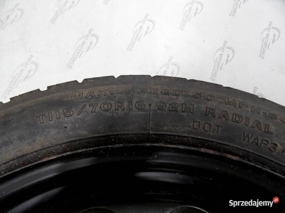 OPEL VECTRA C koło dojazdowe 1157016 92M 5x110 Koła dojazdowe