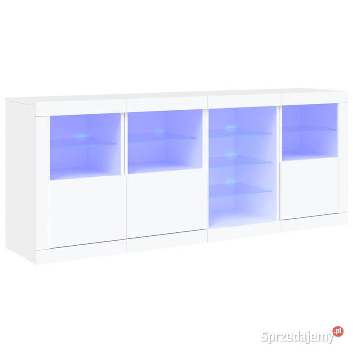 Szafka z oświetleniem LED biała 164x37x67 Warszawa