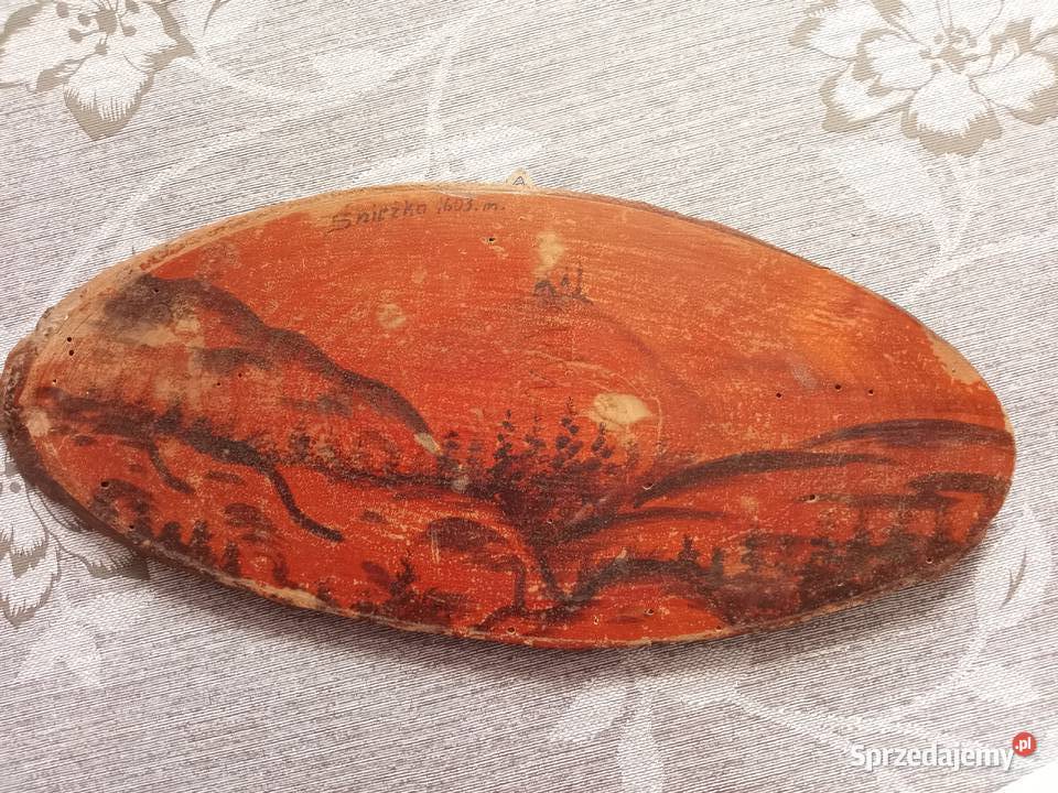 Stary Obraz na desce Śnieżka sprzedam