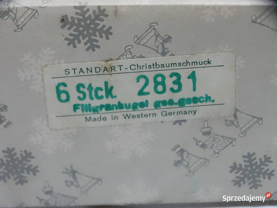 Stare Bombki Choinkowe Vintage West Germany PRL Biłgoraj