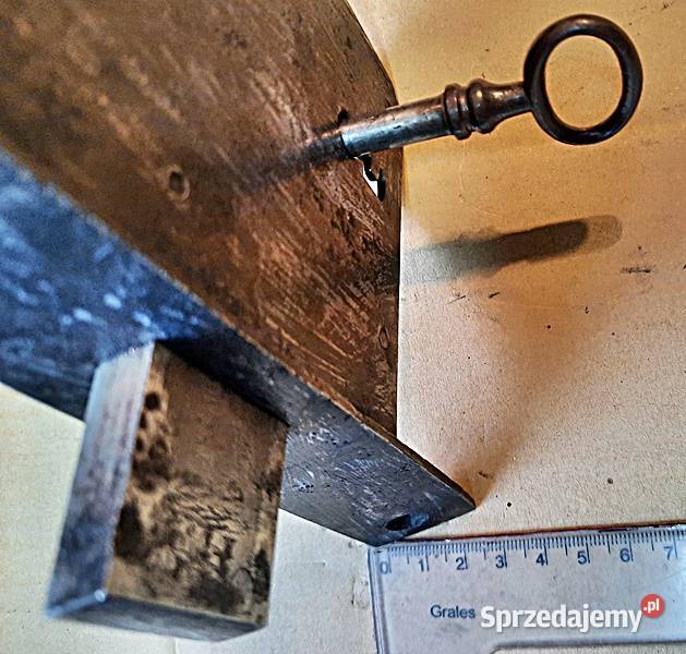 Zamek do drzwi furtki 10cmx15 z kluczem i klamką Ostrów Wielkopolski