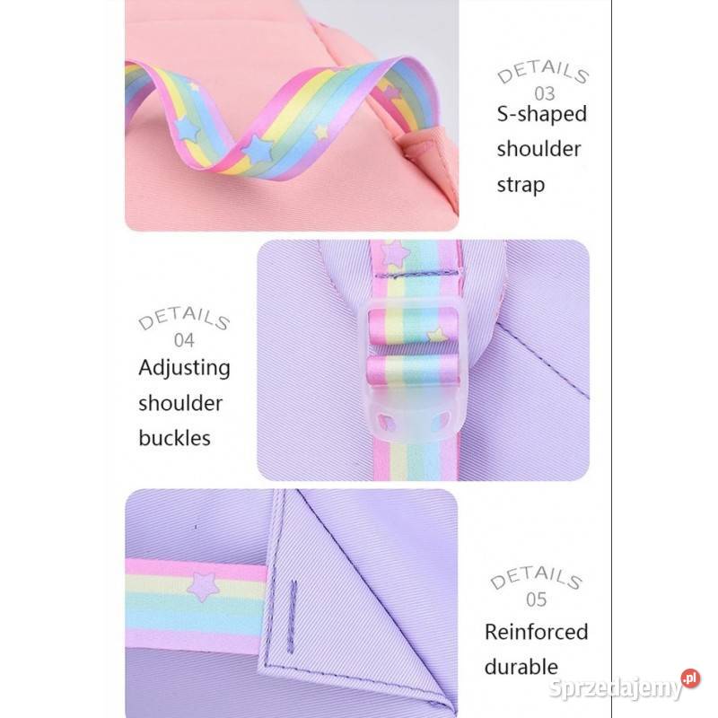 Plecak szkolny Rainbow Sweet wodoodporny z Racibórz