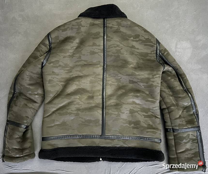 Kurtka ZARA kożuch zimowa męska z miśkiem Odzież i bielizna męska Płock