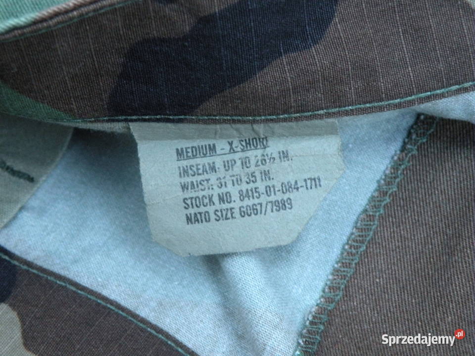 Spodnie bdu woodland medium x short Wrocław sprzedam