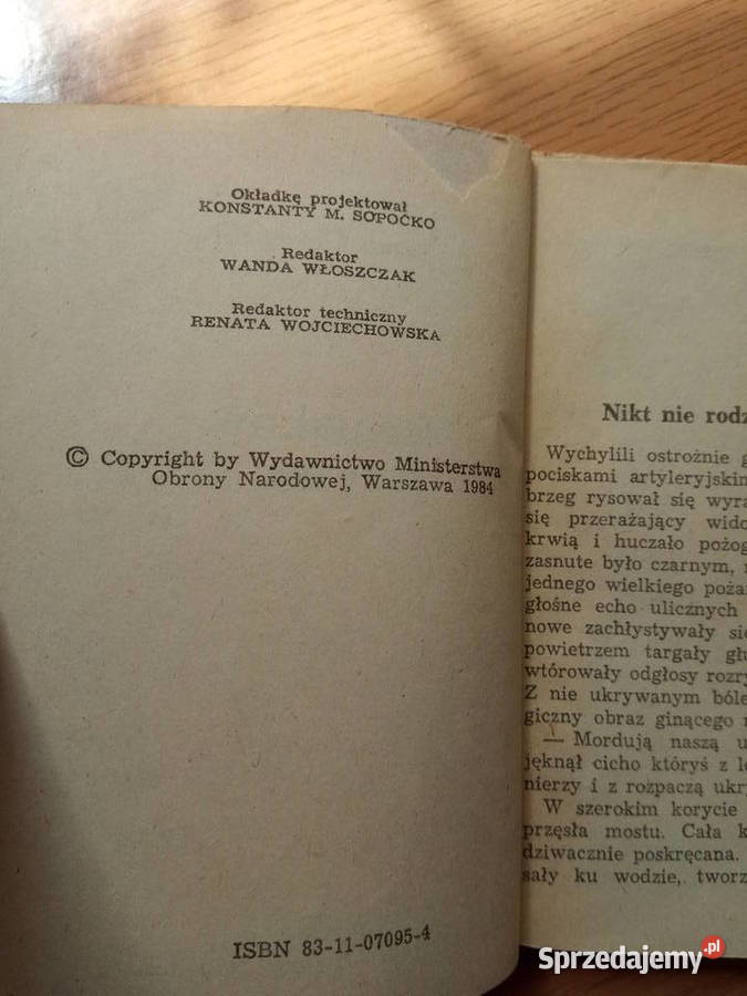 Czerniaków wzywa Żółty tygrys 1984r Autor Adam zestawy, kolekcje Dąbrowa Górnicza