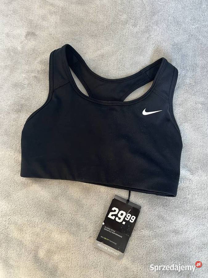 Biustonosz stanik sportowy czarny Nike sprzedam