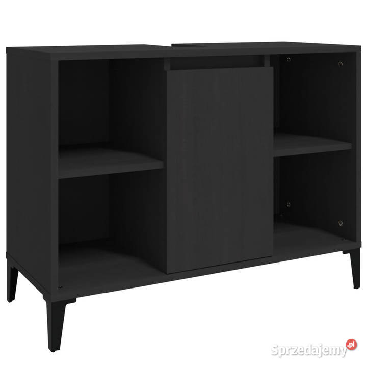 Szafka pod umywalkę czarna 80x33x60 WM821293 Warszawa