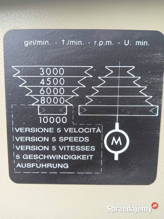 Frezarka dolnowrzecionowa SCM T 110 A pomorskie Wejherowo