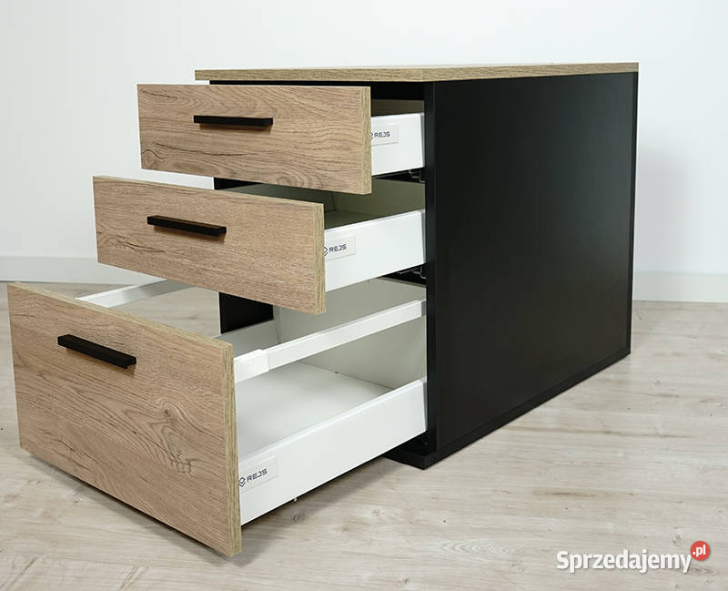 Kontenerek Jowisz Brunico 3 szuflady 59.1cm Stoły, krzesła, biurka Biłgoraj