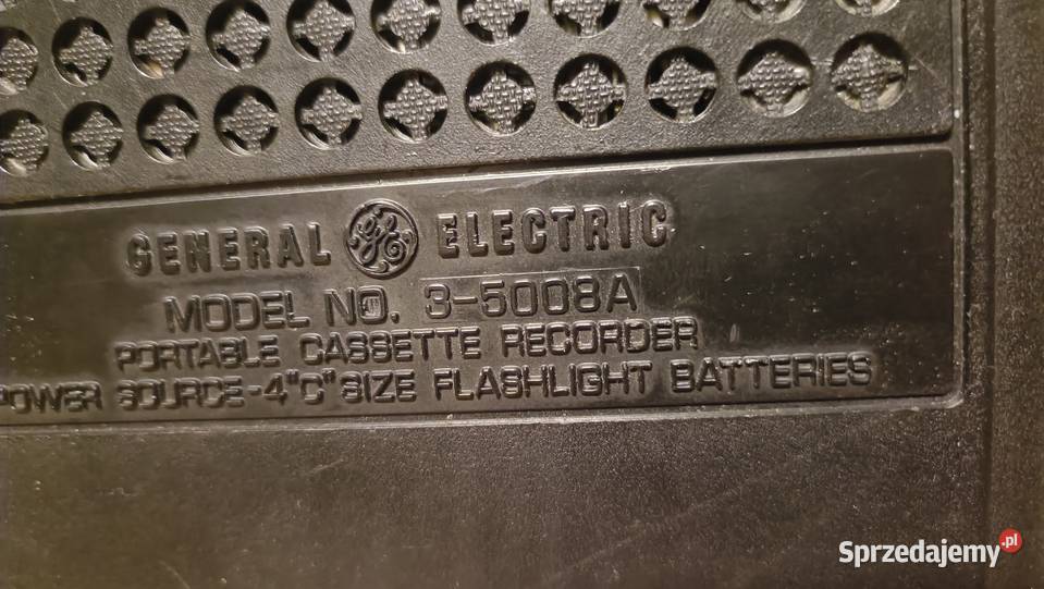 GENERAL ELECTRIC 35008A Przenośny magnetofon Poznań