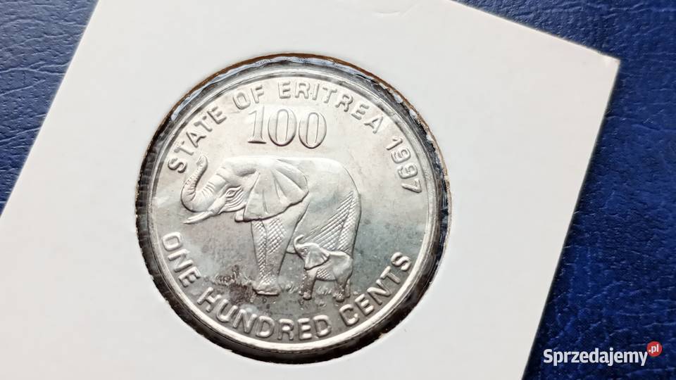 Stare monety 100 cent 1997 Erytrea podkarpackie