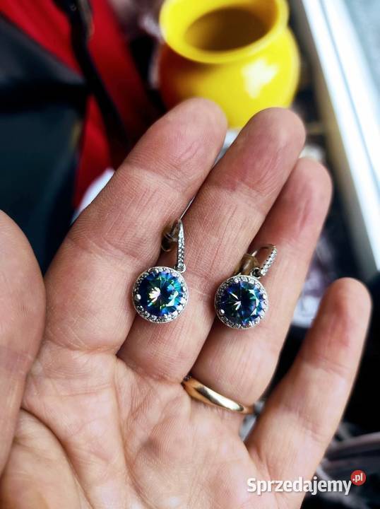 Made in italy śliczne kolczyki srebro z Kolczyki