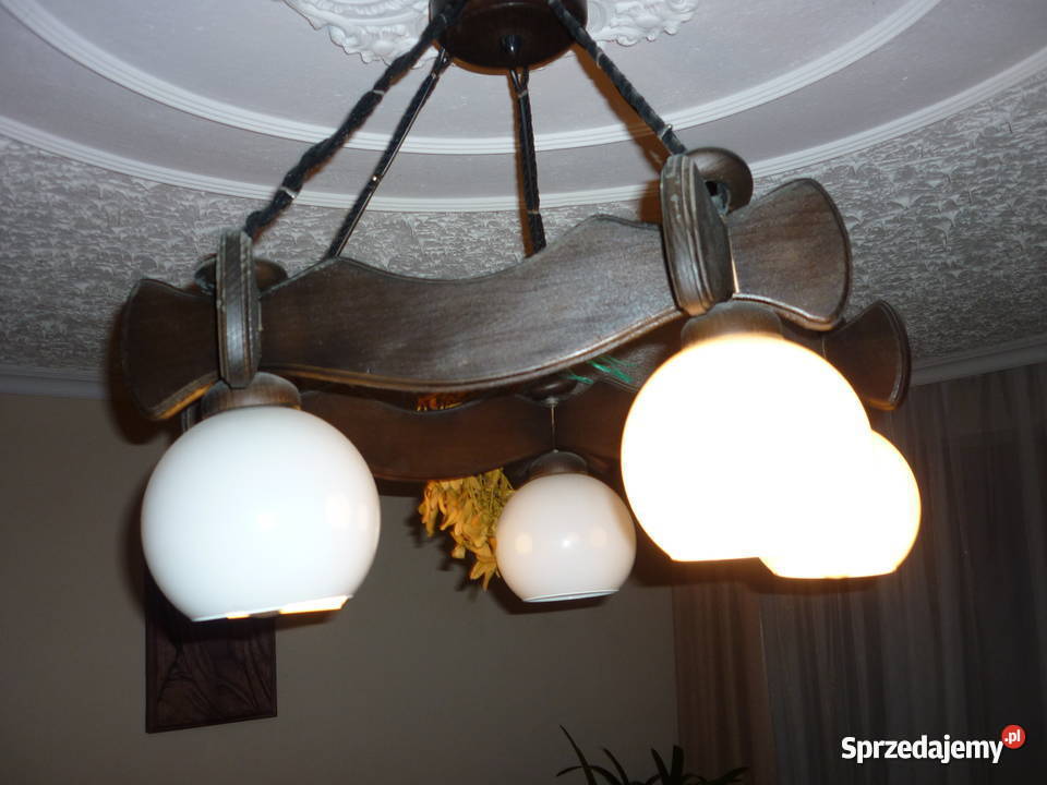 Drewniany żyrandol podkarpackie Rzeszów